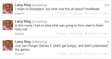 [larry king on hunger games]