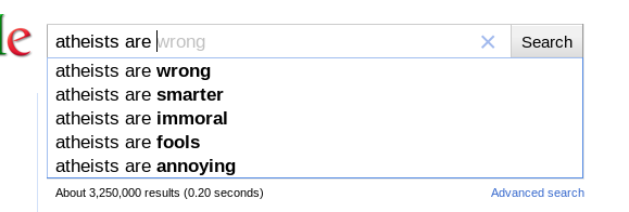 [atheists are...]