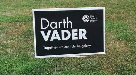 Darth Yard Sign