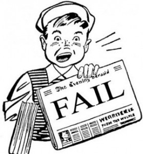 Newspaper Fail
