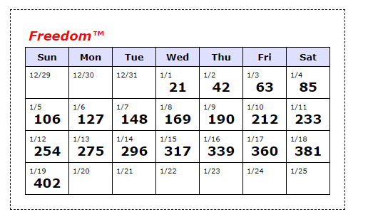 [Sample Reading
Schedule]