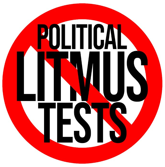 no political litmus tests